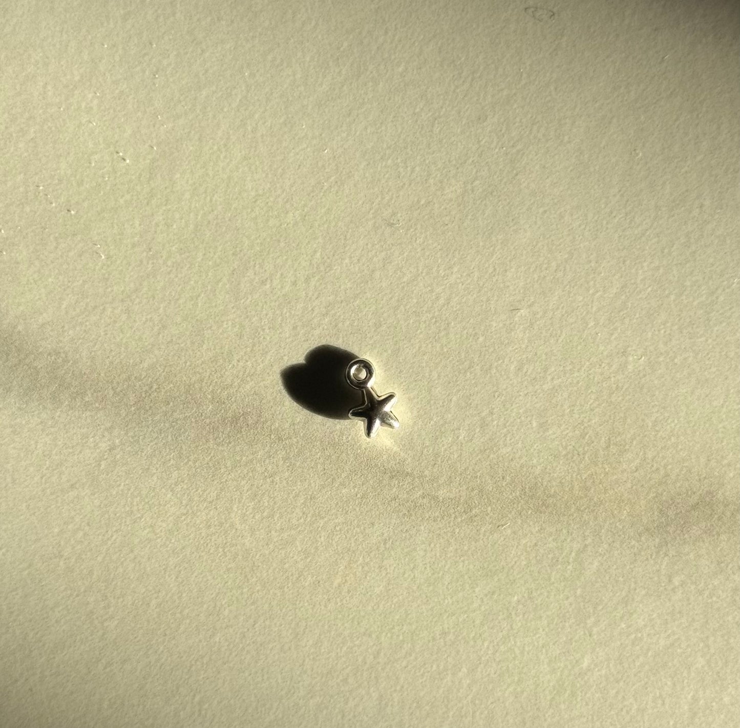 Pampille argenté petite étoile