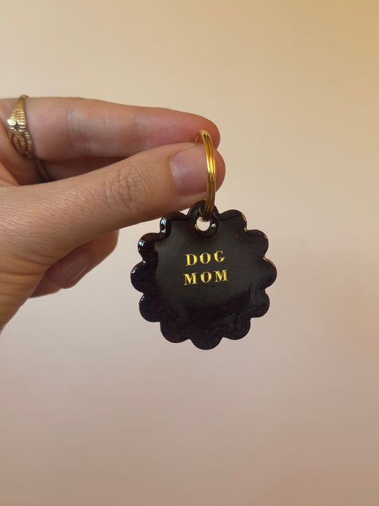 Porte clé Dog mom - Ristretto tartelette